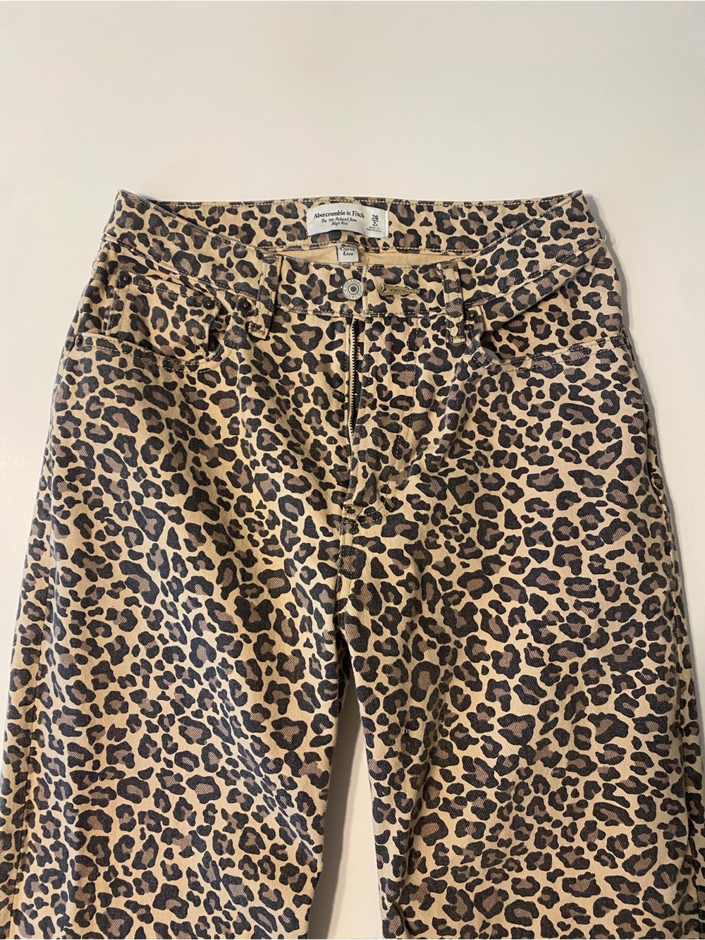 Abercrombie & Fitch Leopard Print Jeans